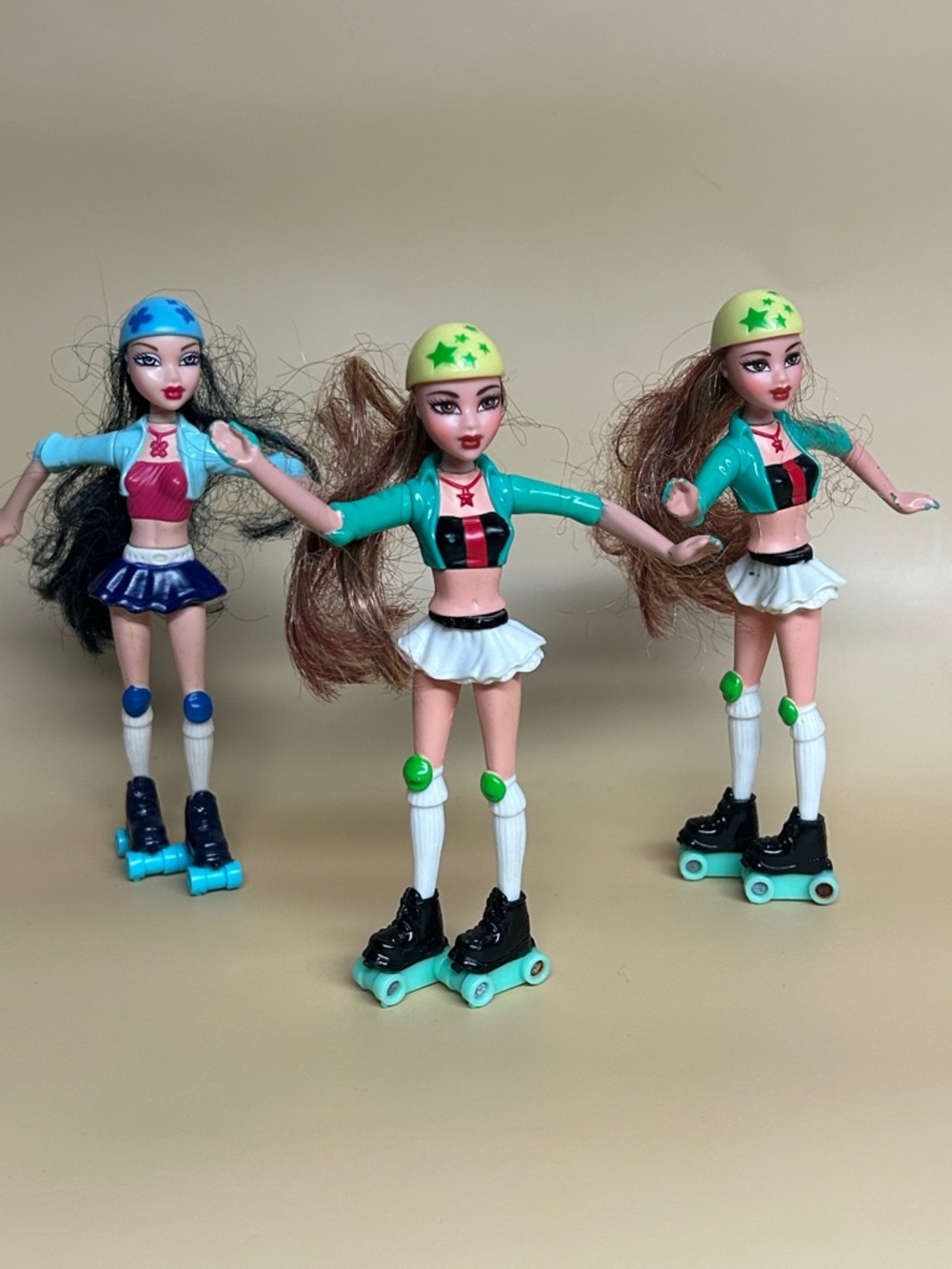 Vintage Bratz Roller Skater Dolls McDonald's Happy Meal Toy Lot 2007
